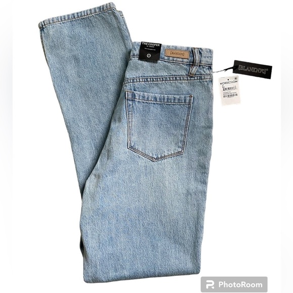 Blank NYC New Women’s 27 The Cooper Slim Straight Leg Hi Rise Side Slit Jean NWT - Picture 8 of 10